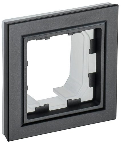 Рамка универсальная IEK Brite РУ-1-БрЧ-44 1-м. IP44 черный картинка